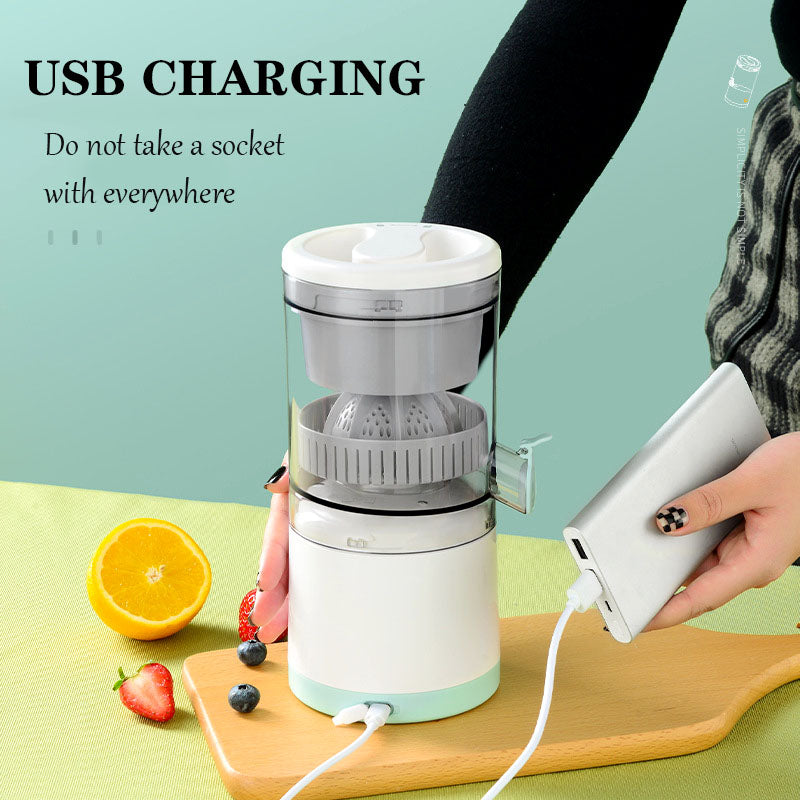 Portable USB Electric Juicer: Compact Household Lemon and Orange Juicer Cup with Charging Capability - CALCUMART
