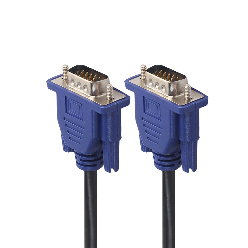 Computer Monitor VGA Extension Cable (1.5m/3m/5m) - Male to Male (HD 15 Pin) - CALCUMART