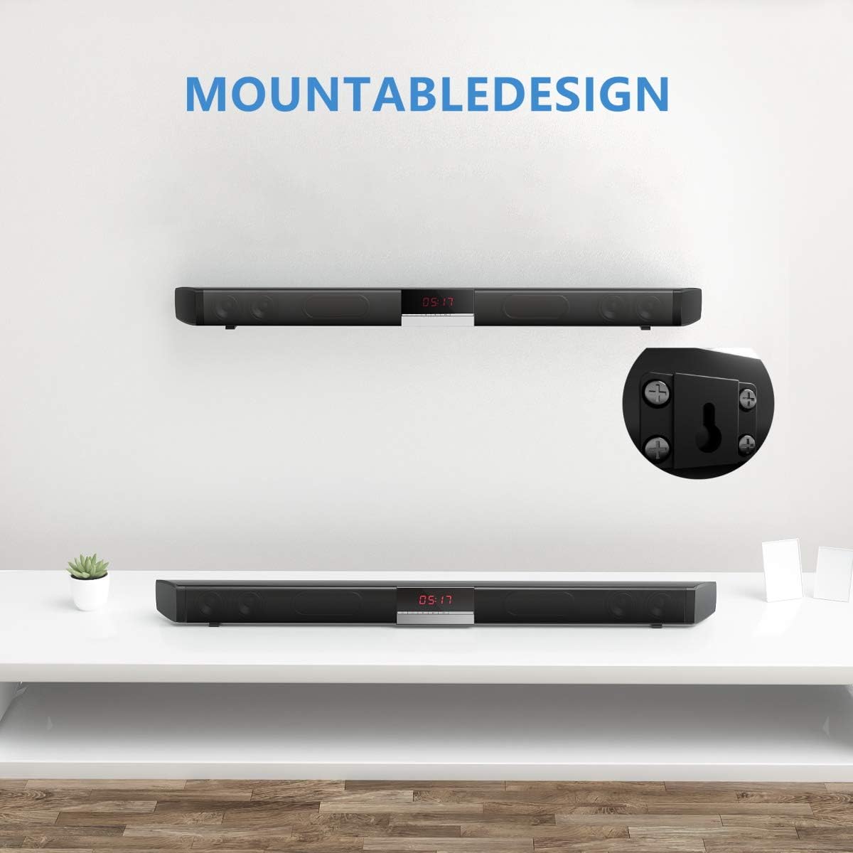 SR100 Plus Bluetooth TV Sound Bar - CALCUMART