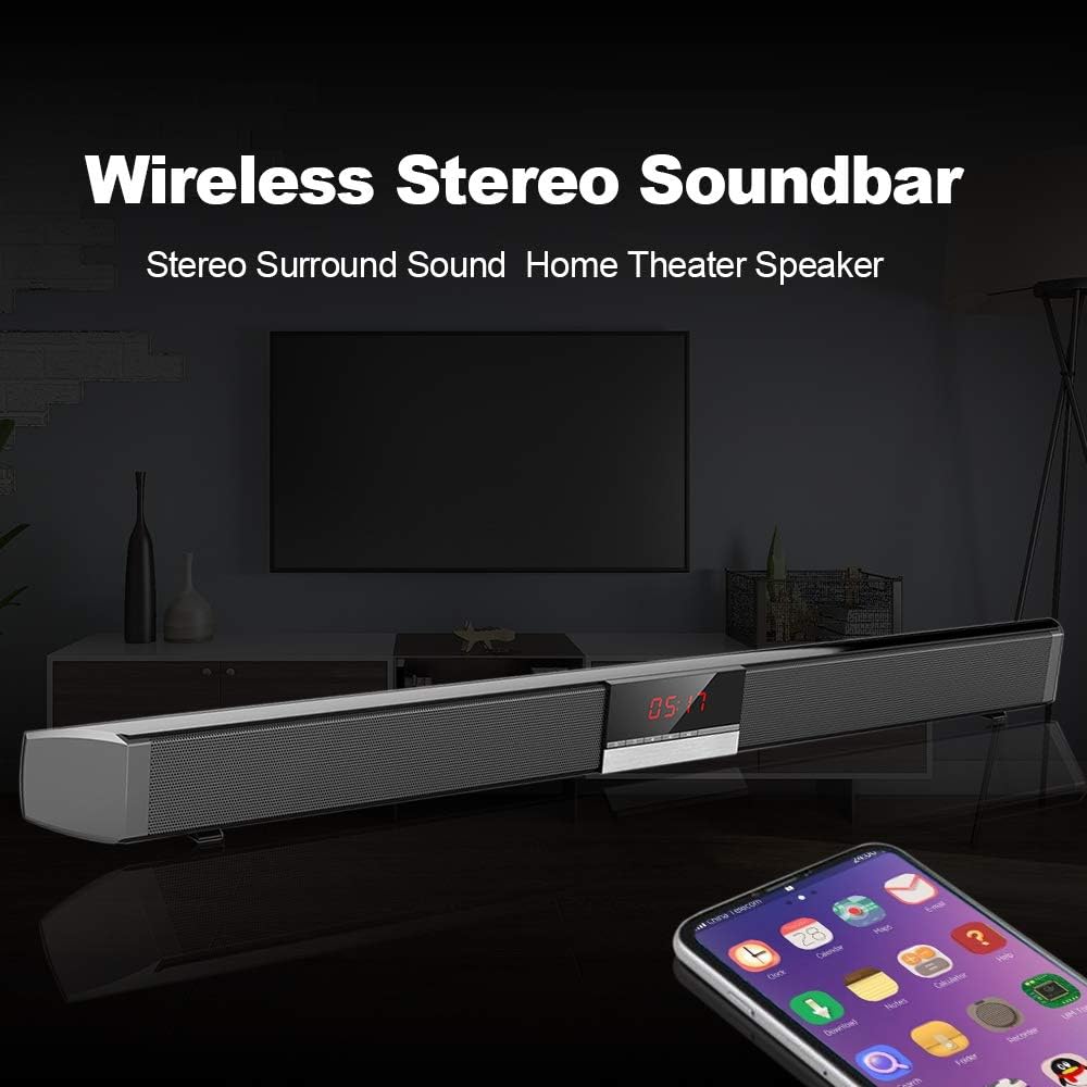 SR100 Plus Bluetooth TV Sound Bar - CALCUMART