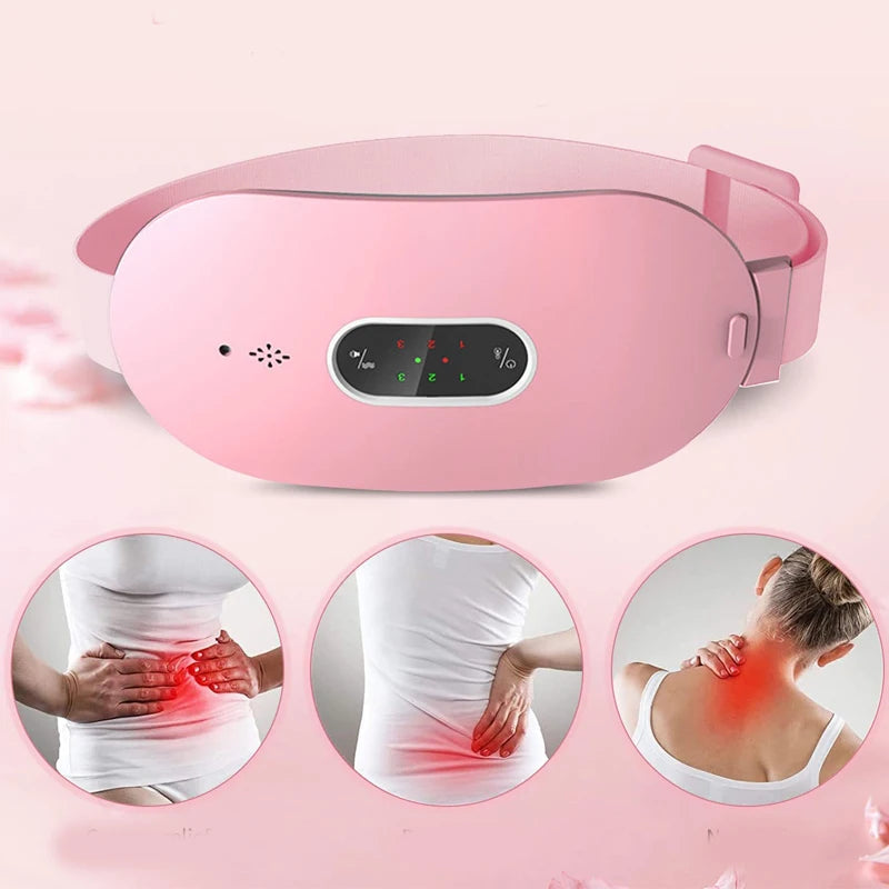 Women's Menstrual Heating Pad - Heating Massage Belt, Abdominal Massager, Warm Palace Electric Pain Relief Device - CALCUMART