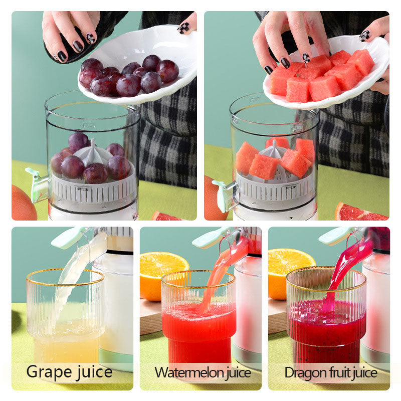 Portable USB Electric Juicer: Compact Household Lemon and Orange Juicer Cup with Charging Capability - CALCUMART