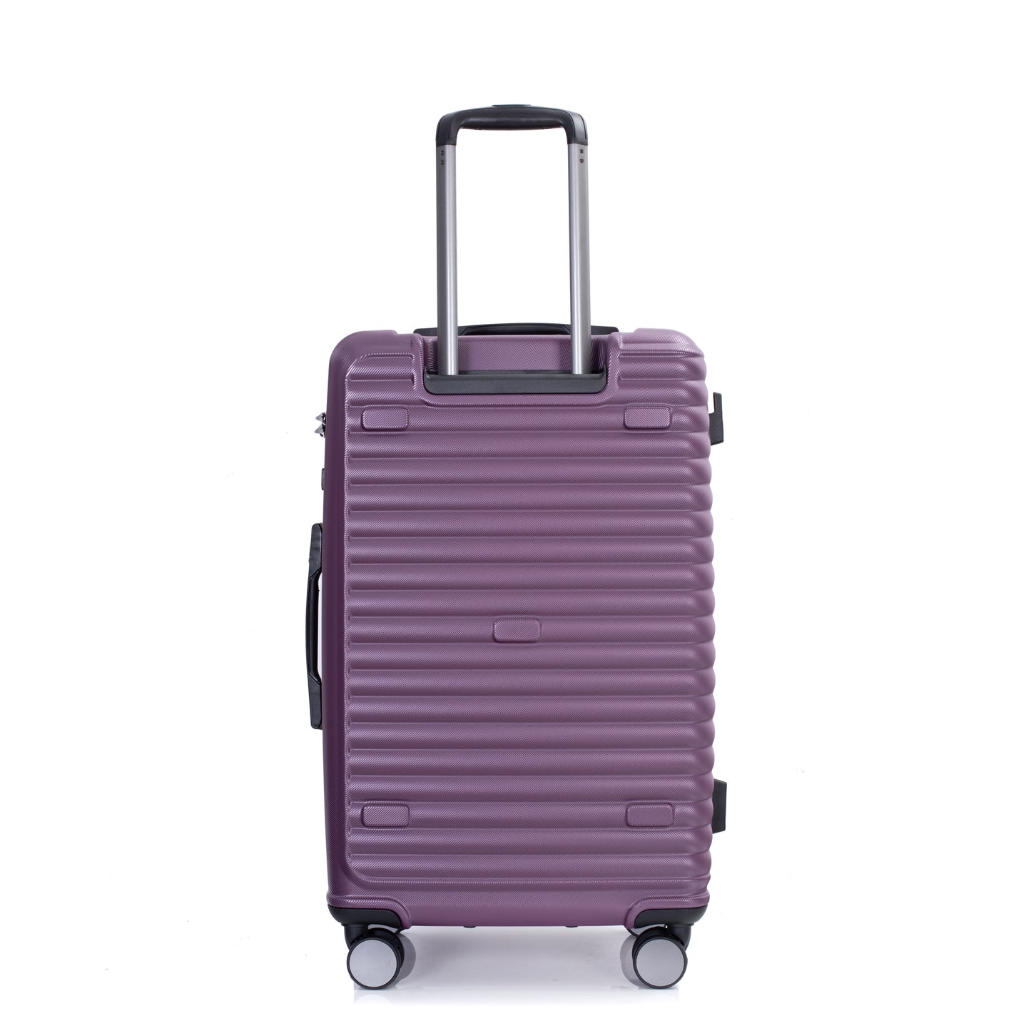 3-Piece Luggage Set — PC+ABS, 360-Degree Spinner Wheels, TSA Lock, Dark Purple (20"/24"/28") - CALCUMART