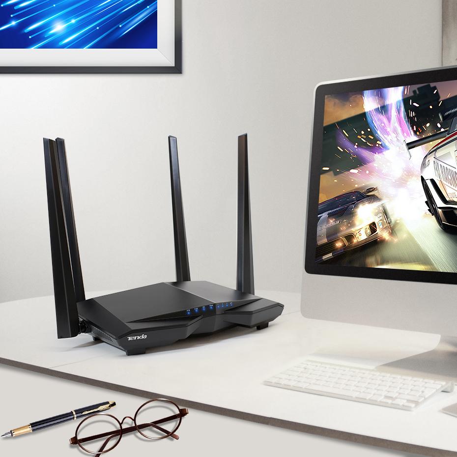 Tenda AC6 Dual-Band 11AC Wireless WiFi Router - 1200Mbps, Repeater, 2.4GHz/5GHz, APP Remote Control, US/EU Firmware, RU Customization - CALCUMART