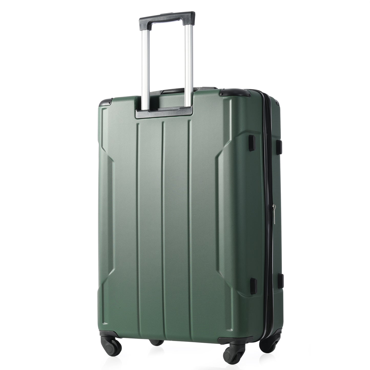 24'' Lightweight Expandable Hardshell Spinner Suitcase, ABS, Green, w/TSA Lock (Single Luggage) - CALCUMART