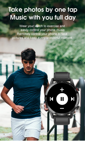 L13 ECG Smart Watch — IP68 Waterproof, Touch Screen, Smartwatch w/Blood Pressure Monitor for Android and iOS devices - CALCUMART