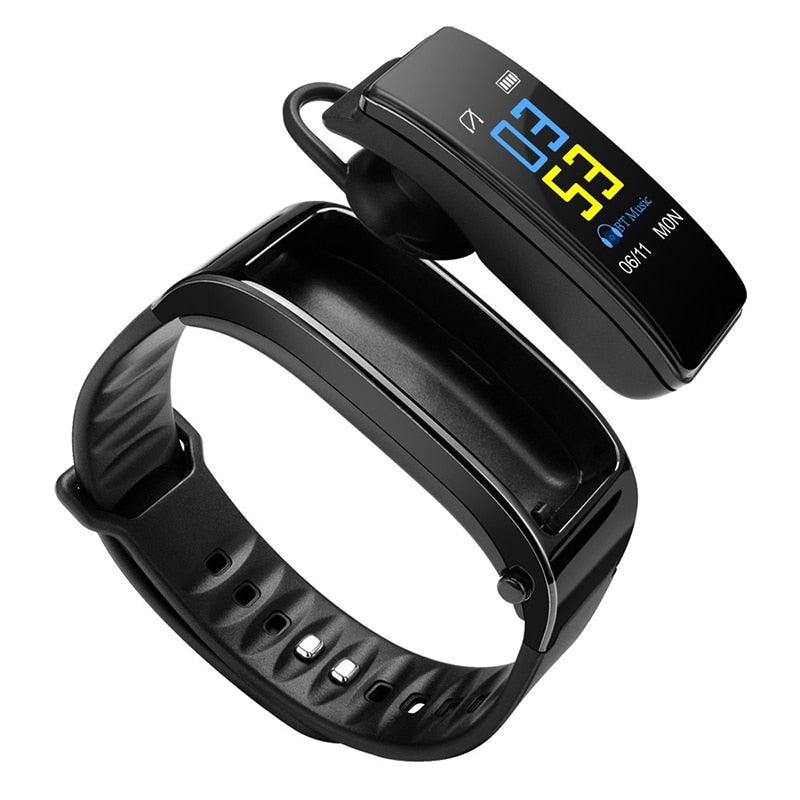 Y3 PLUS Smartwatch with Bluetooth Earbud, Wristband Health Monitoring, Sports Earphone, and Mic - CALCUMART