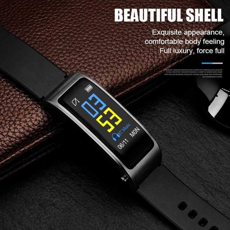 Y3 PLUS Smartwatch with Bluetooth Earbud, Wristband Health Monitoring, Sports Earphone, and Mic - CALCUMART