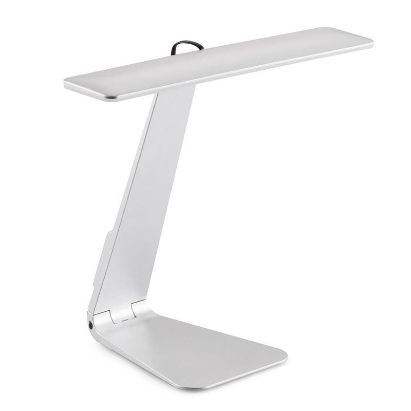 Foldable LED Desk Lamp with Eye-Protection and 3 Dimming Modes for Reading and Study, Rechargeable with Soft Night Light - CALCUMART