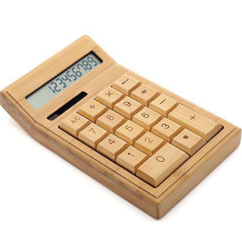 Creative Bamboo 12-Bit Solar Energy Calculator - CALCUMART