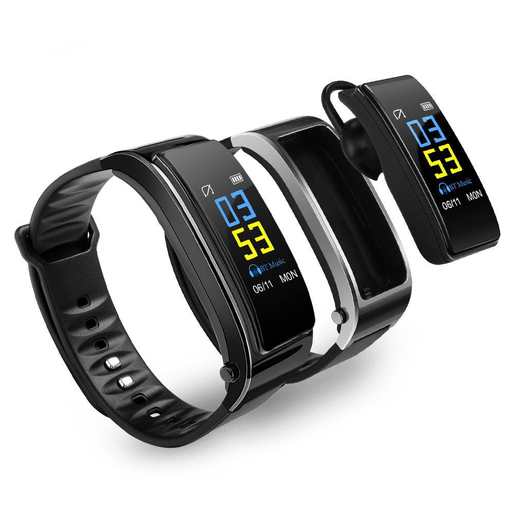 Y3 PLUS Smartwatch with Bluetooth Earbud, Wristband Health Monitoring, Sports Earphone, and Mic - CALCUMART