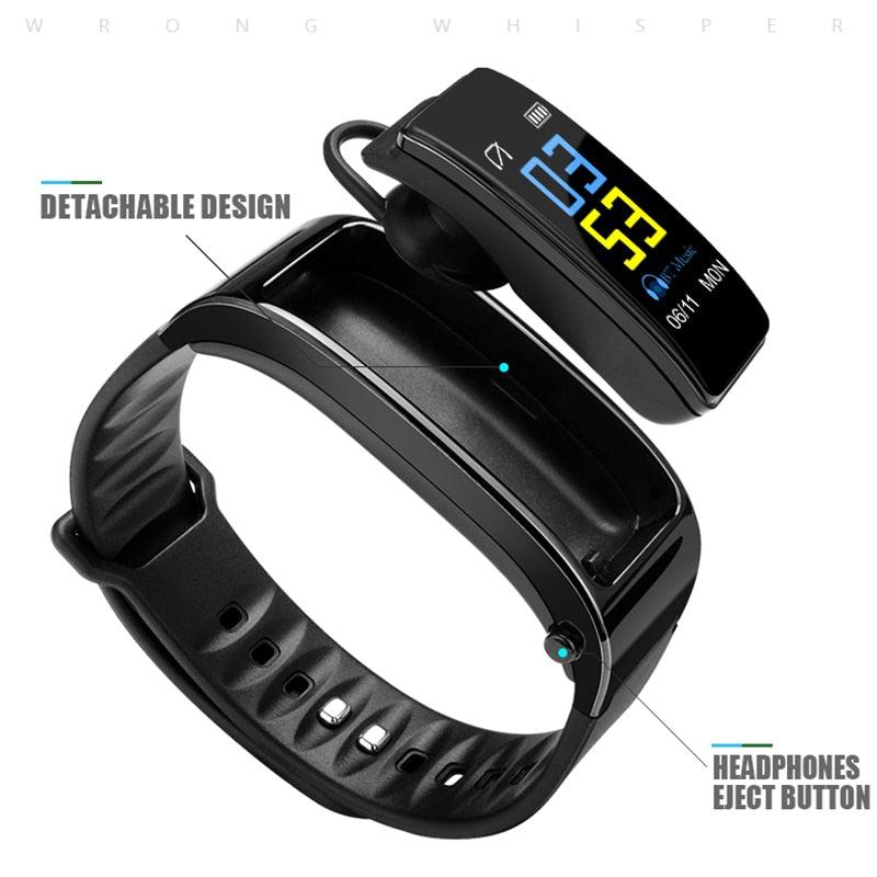 Y3 PLUS Smartwatch with Bluetooth Earbud, Wristband Health Monitoring, Sports Earphone, and Mic - CALCUMART