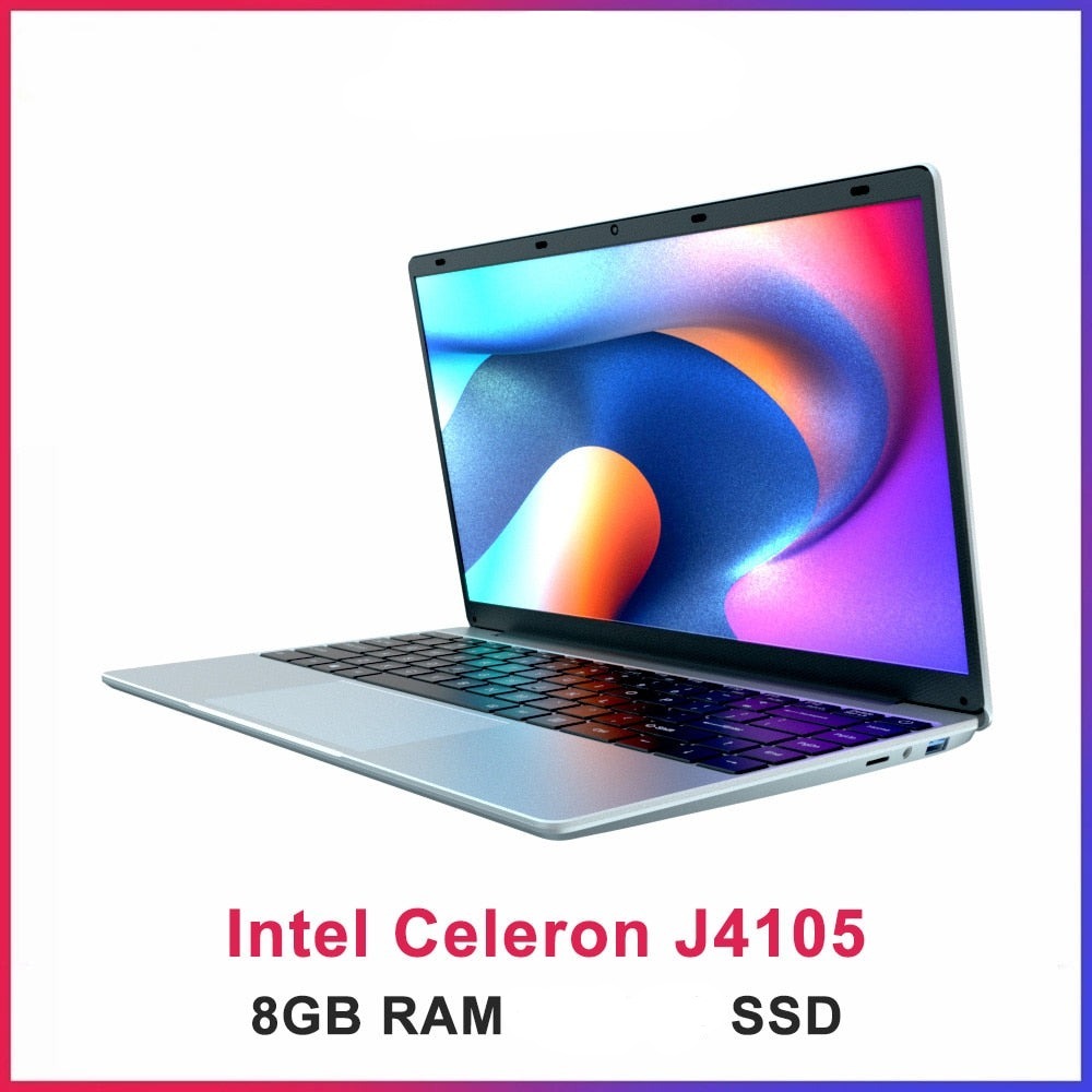 KUU Xbook 2 Notebook - 14.1" FHD, Celeron J4105, 8GB RAM, 128, 256, 512GB SSD, Win 11, WiFi, Bluetooth - CALCUMART