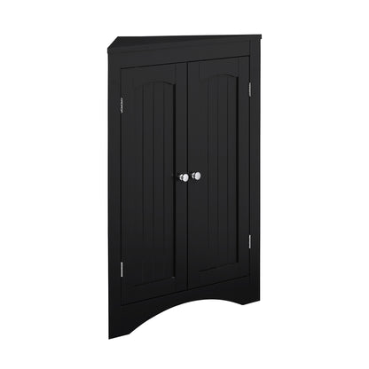 Multifunctional Sideboard Corner Cabinet w/Doors & Shelves for Bathroom, Kitchen, & Living Room - CALCUMART