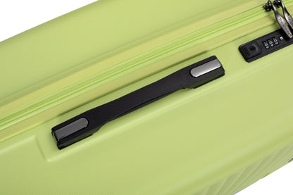 3-Piece Luggage Set — PC+ABS, 360-Degree Spinner Wheels, TSA Lock, Light Green (20"/24"/28") - CALCUMART