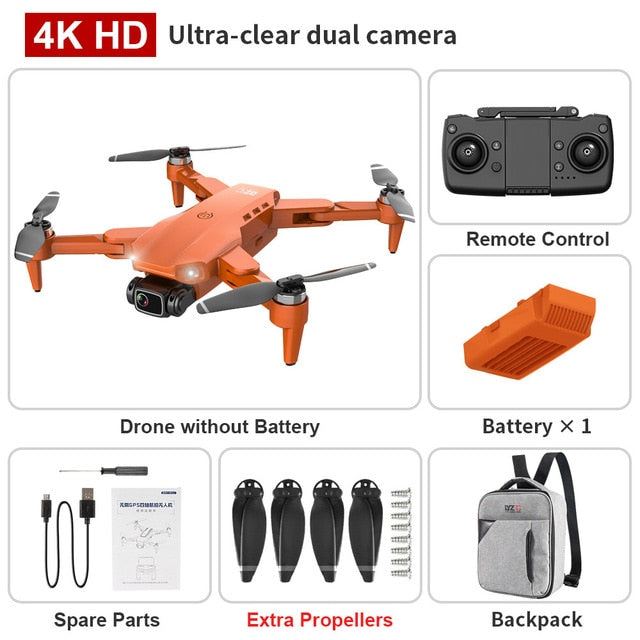 L900 Pro 4K HD Dual Camera Drone with GPS, 5G WiFi FPV, Real-time Transmission, Brushless Motor, and 1.2km RC Distance [FREE SHIPPING] - CALCUMART