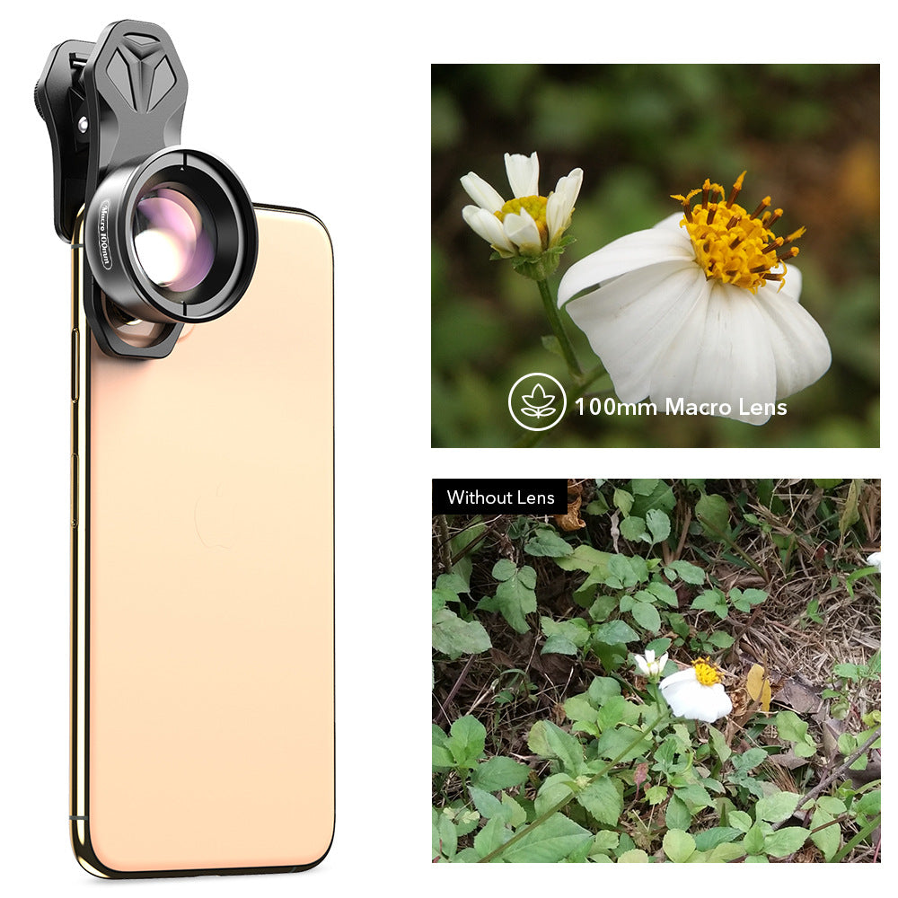 HD Macro Flower Jewelry Lens - Wide Angle Fisheye External Mobile Phone Lens - CALCUMART