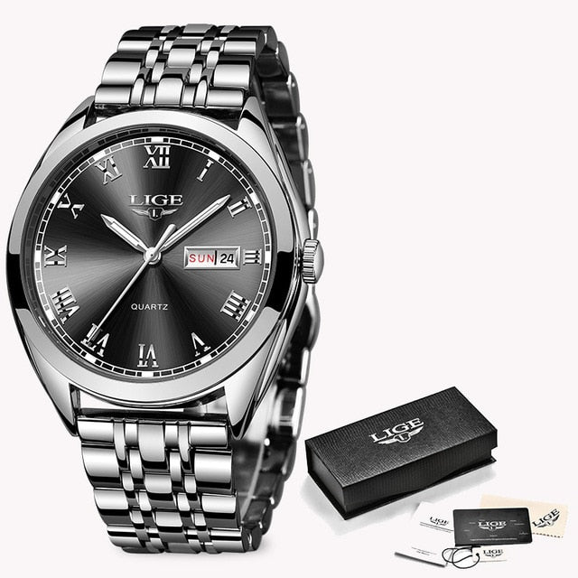 LIGE Rose Gold Business Quartz Women's Watch [FREE SHIPPING] - CALCUMART