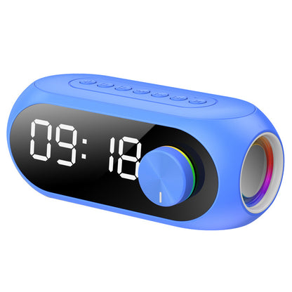 S8 RGB Wireless Bluetooth Mirror Speaker with Dual Alarm Clock for Smartphone and Computer - CALCUMART