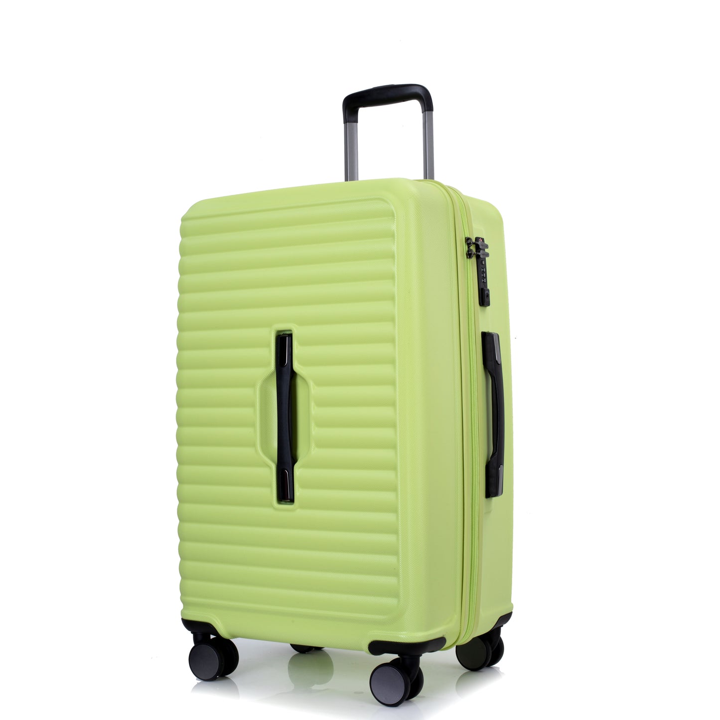 3-Piece Luggage Set — PC+ABS, 360-Degree Spinner Wheels, TSA Lock, Light Green (20"/24"/28") - CALCUMART