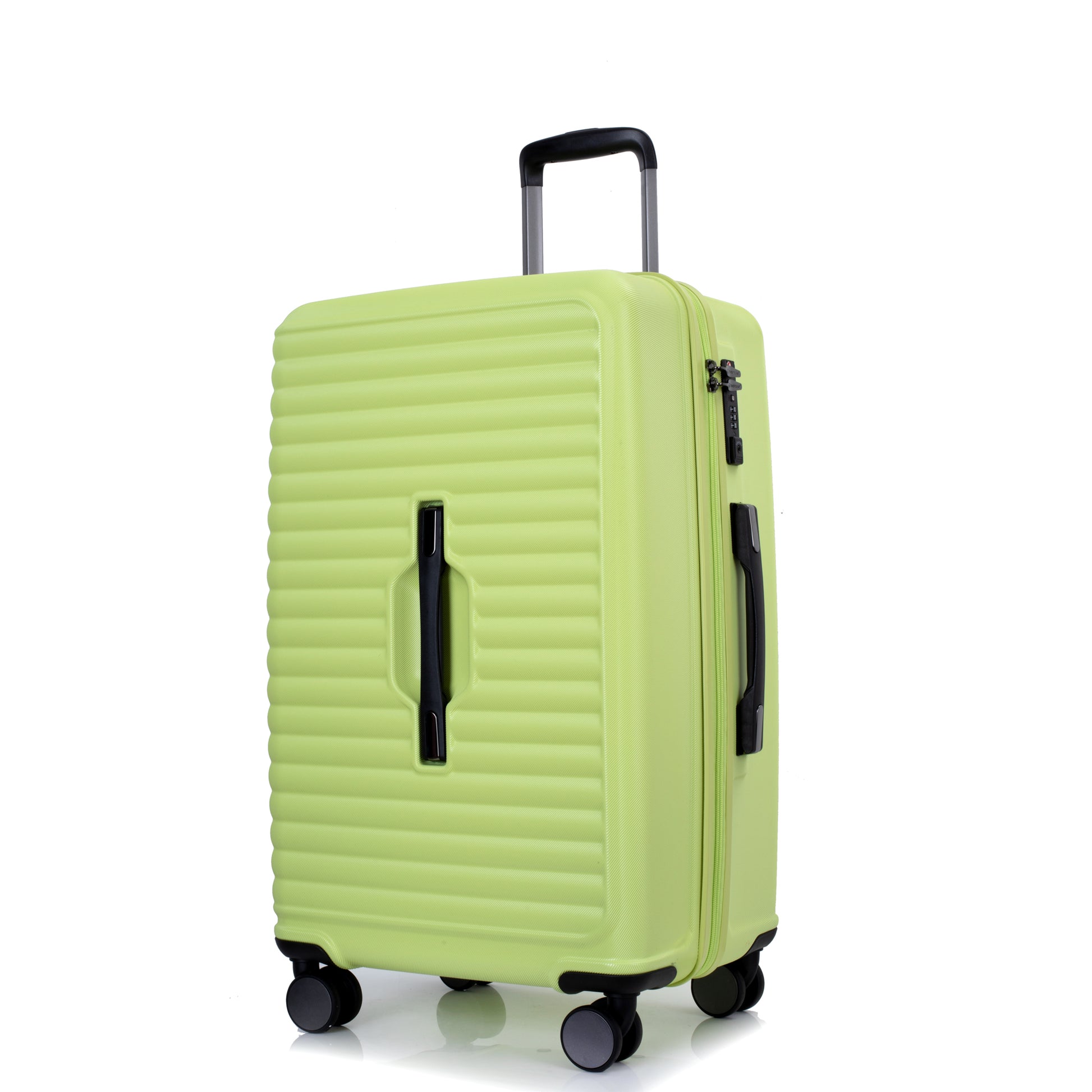 3-Piece Luggage Set — PC+ABS, 360-Degree Spinner Wheels, TSA Lock, Light Green (20"/24"/28") - CALCUMART