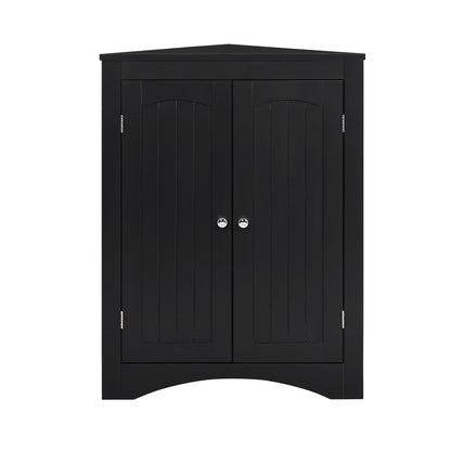 Multifunctional Sideboard Corner Cabinet w/Doors & Shelves for Bathroom, Kitchen, & Living Room - CALCUMART