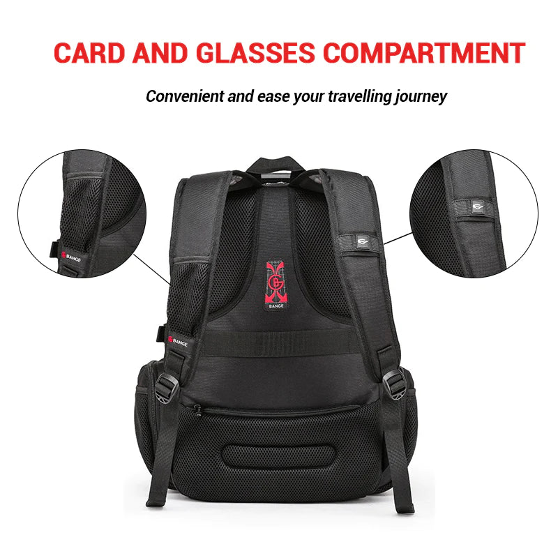 Bange Dyno Water Resistant Laptop Travel Backpack with USB Charging Port [FREE SHIPPING] - CALCUMART