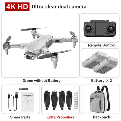 L900 Pro 4K HD Dual Camera Drone with GPS, 5G WiFi FPV, Real-time Transmission, Brushless Motor, and 1.2km RC Distance [FREE SHIPPING] - CALCUMART