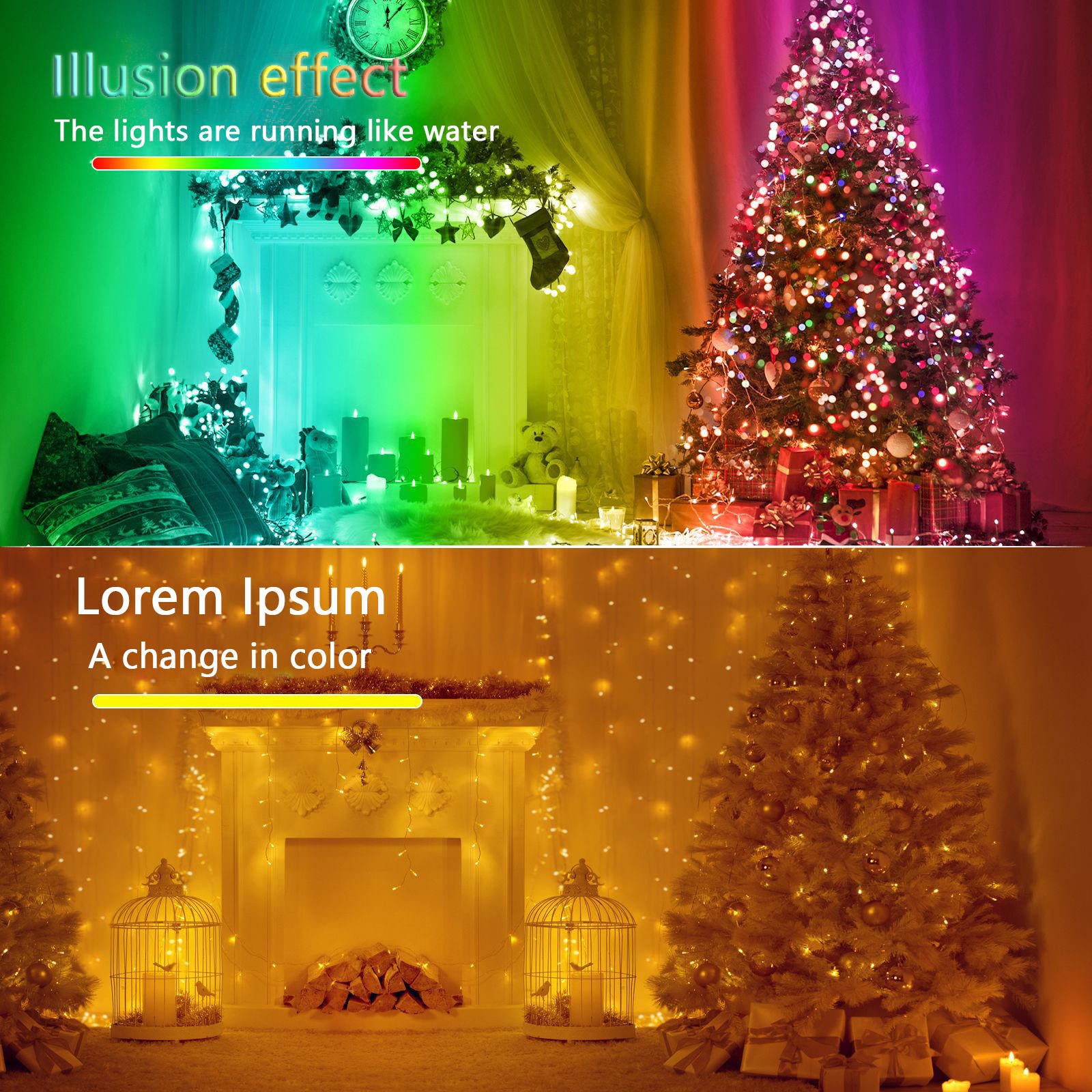 LED Wire String Lights - 5V Christmas Decoration, Small Premium Copper Wire Lights - CALCUMART