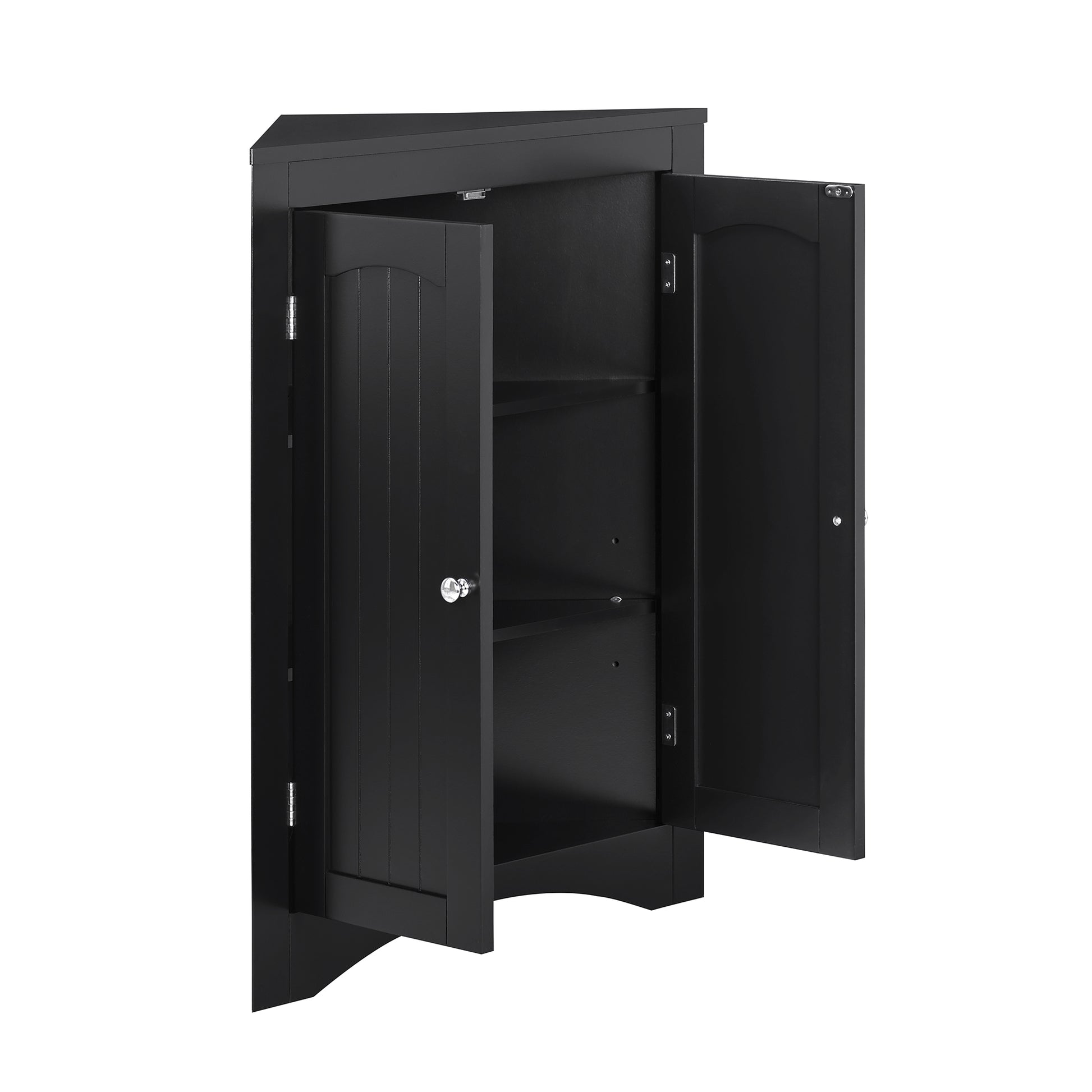 Multifunctional Sideboard Corner Cabinet w/Doors & Shelves for Bathroom, Kitchen, & Living Room - CALCUMART