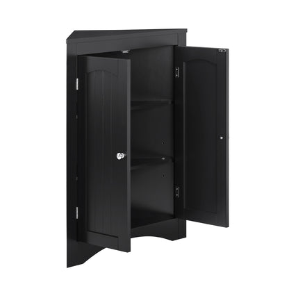 Multifunctional Sideboard Corner Cabinet w/Doors & Shelves for Bathroom, Kitchen, & Living Room - CALCUMART