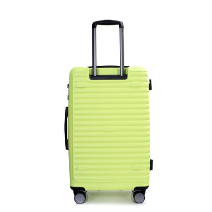 3-Piece Luggage Set — PC+ABS, 360-Degree Spinner Wheels, TSA Lock, Light Green (20"/24"/28") - CALCUMART