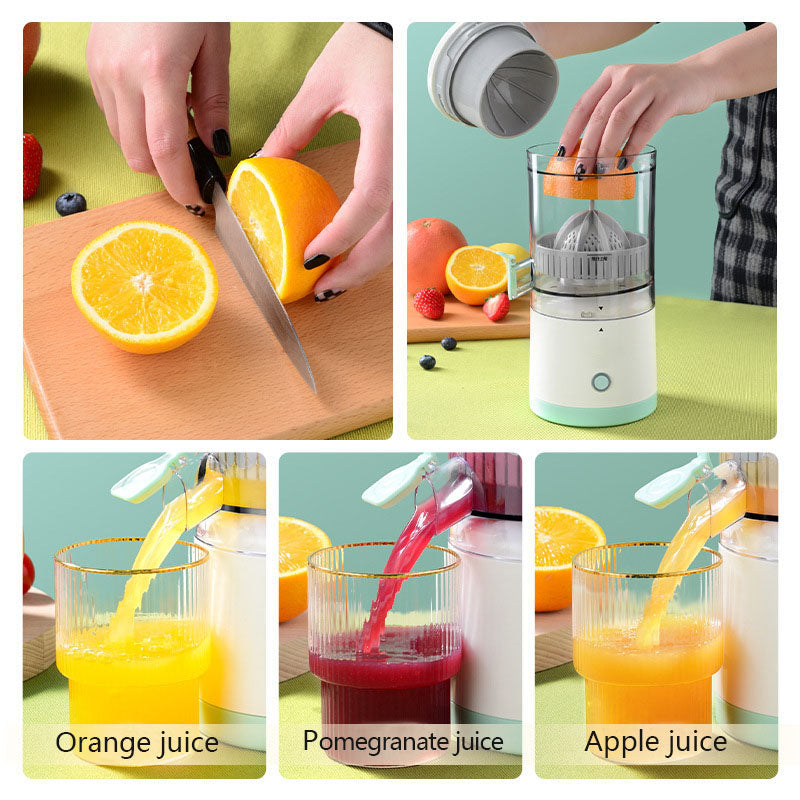 Portable USB Electric Juicer: Compact Household Lemon and Orange Juicer Cup with Charging Capability - CALCUMART