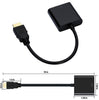 HDMI to VGA Converter Male to Female Adapter - 1080P Digital to Analog for PC & Laptop - CALCUMART