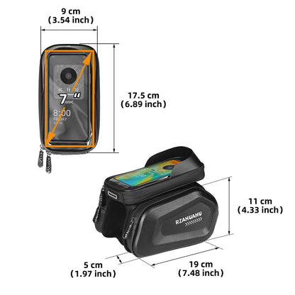 RZAHUAHU Waterproof Hard Shell Mountain Bike Bicycle Case - CALCUMART