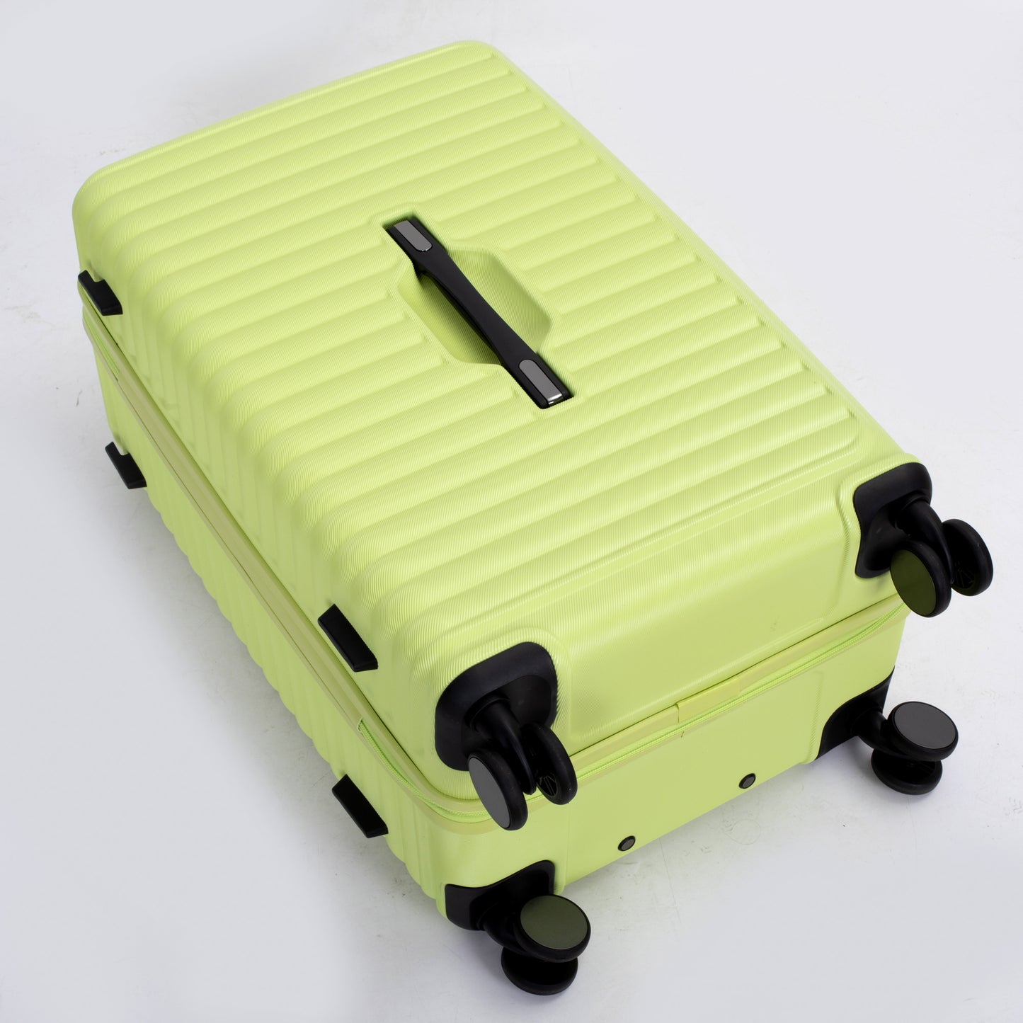 3-Piece Luggage Set — PC+ABS, 360-Degree Spinner Wheels, TSA Lock, Light Green (20"/24"/28") - CALCUMART