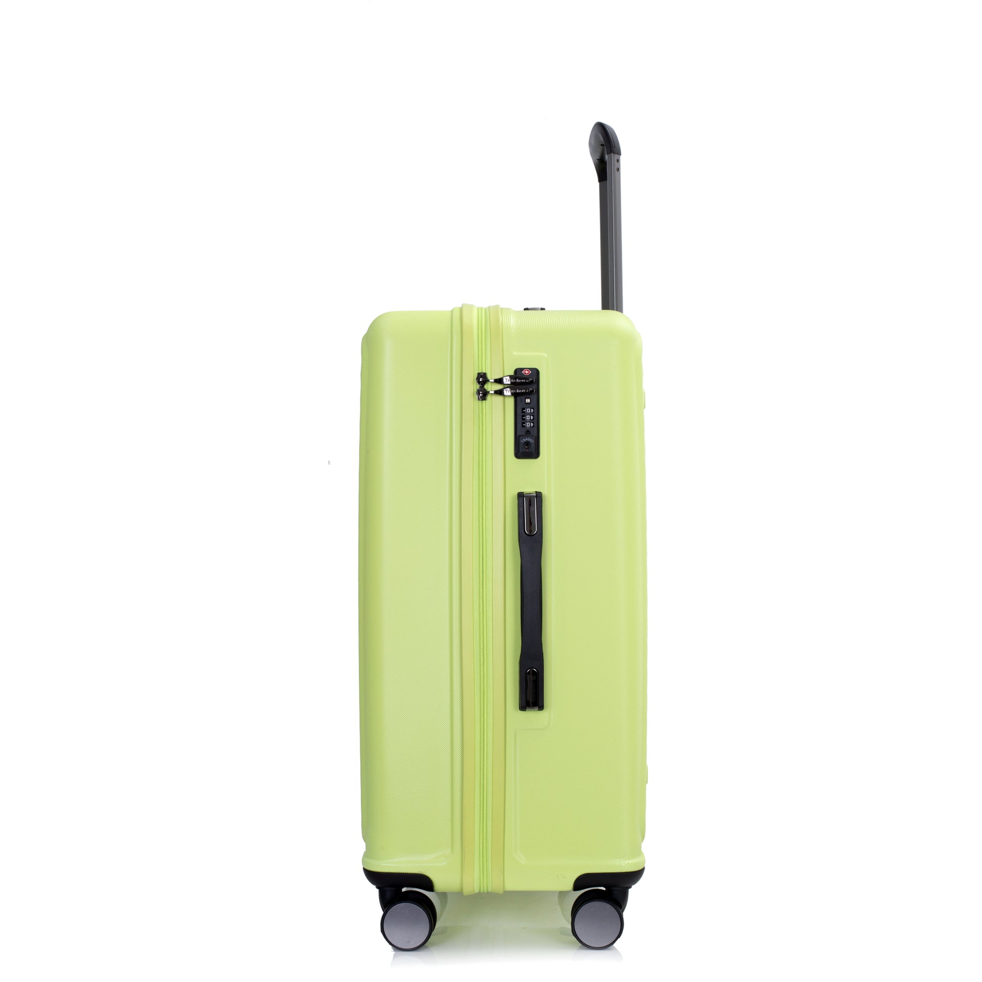 3-Piece Luggage Set — PC+ABS, 360-Degree Spinner Wheels, TSA Lock, Light Green (20"/24"/28") - CALCUMART