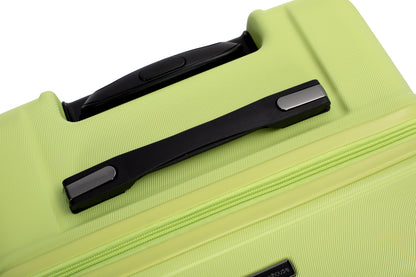 3-Piece Luggage Set — PC+ABS, 360-Degree Spinner Wheels, TSA Lock, Light Green (20"/24"/28") - CALCUMART