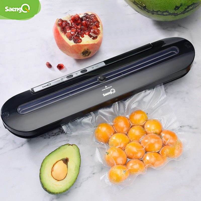 SaengQ Vacuum Food Sealer 220V/110V Automatic Commercial Household Packaging Device with 5Pcs Bags [FREE SHIPPING] - CALCUMART
