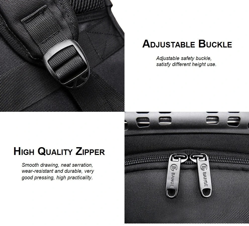 Bange Dyno Water Resistant Laptop Travel Backpack with USB Charging Port [FREE SHIPPING] - CALCUMART