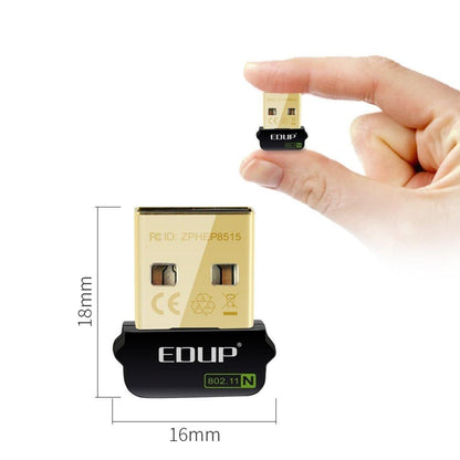EDUP USB WiFi Adapter 150Mbps - Built-in Antenna, Ethernet Adapter, WiFi Receiver for PC - CALCUMART