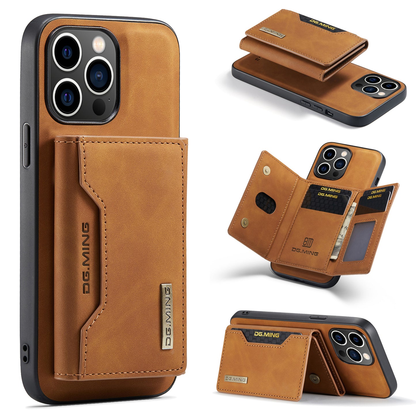 DG.MING M2 Magnetic Card Case - iPhone X, 11, 12, 13, 14 Pro Max Magnetic Protective Cover - CALCUMART