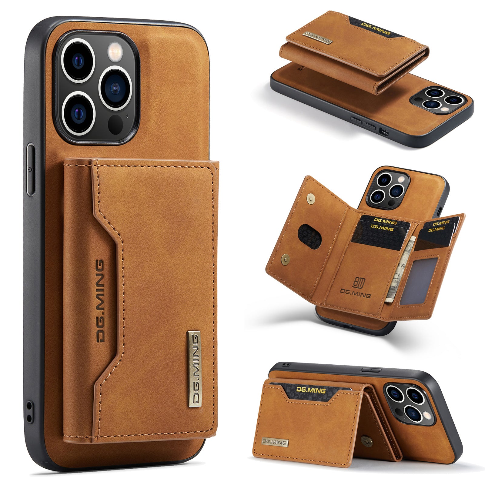 DG.MING M2 Magnetic Card Case - iPhone X, 11, 12, 13, 14 Pro Max Magnetic Protective Cover - CALCUMART
