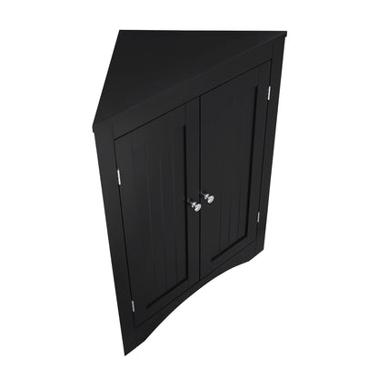 Multifunctional Sideboard Corner Cabinet w/Doors & Shelves for Bathroom, Kitchen, & Living Room - CALCUMART