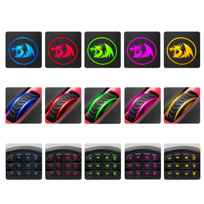 Redragon M686 Varanus USB Gaming Mouse - 16400 DPI, 19 Buttons, Ergonomic Design for Desktop Computer Accessories, Programmable Gamer PC - CALCUMART