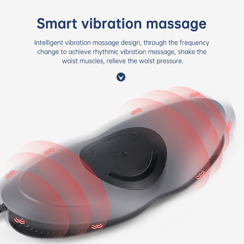 Lumbar Traction Inflatable Hot Compress Waist Massager with Back and Cervical Stretcher, Air Pressure Massage for Pain Reduction and Relief - CALCUMART