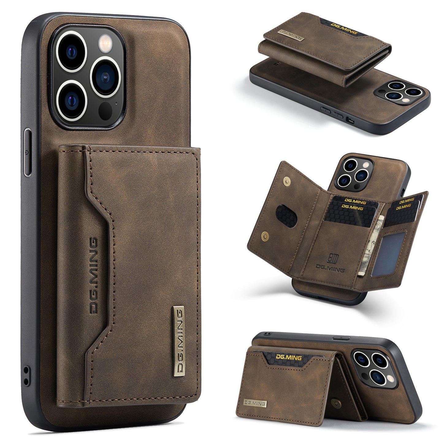 DG.MING M2 Magnetic Card Case - iPhone X, 11, 12, 13, 14 Pro Max Magnetic Protective Cover - CALCUMART