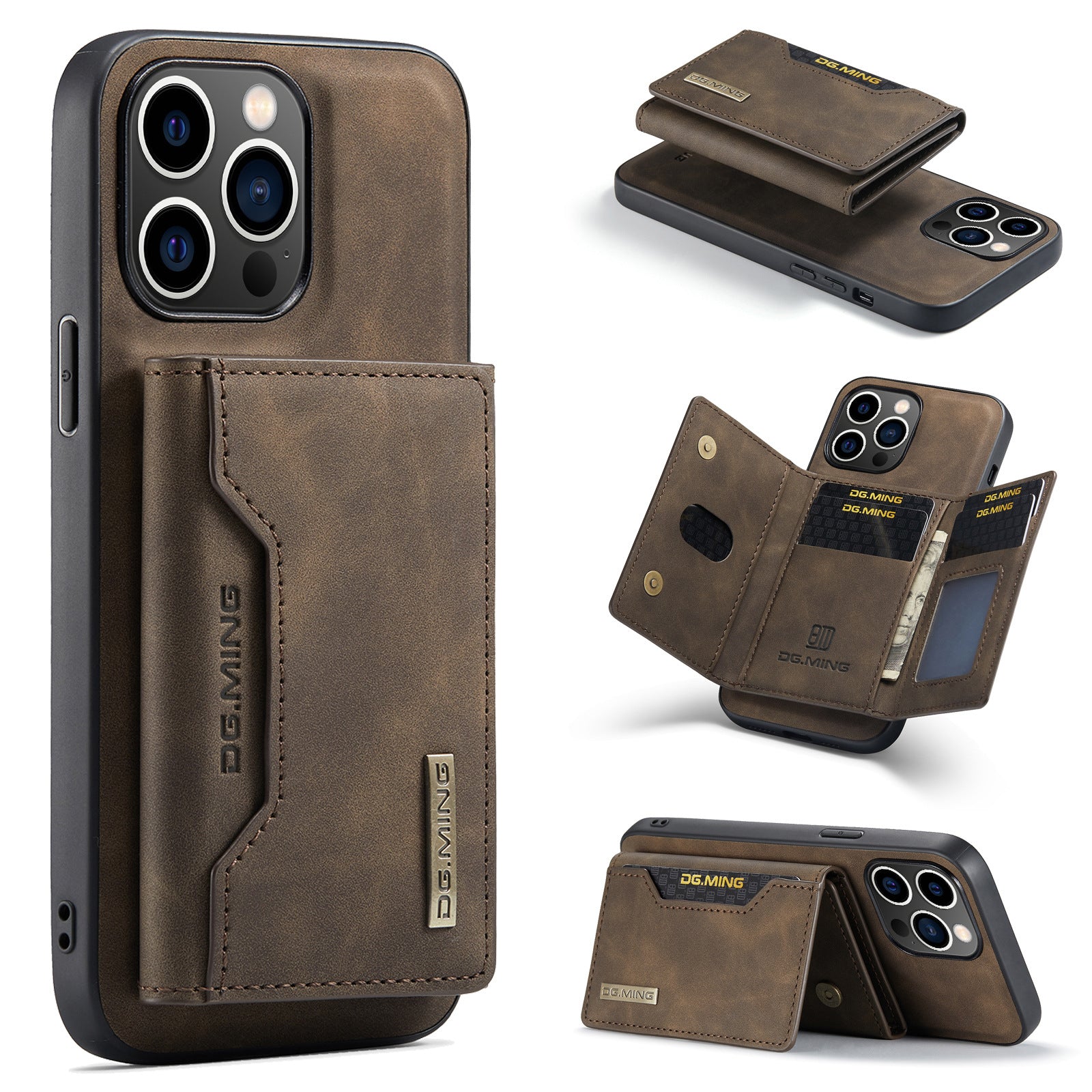 DG.MING M2 Magnetic Card Case - iPhone X, 11, 12, 13, 14 Pro Max Magnetic Protective Cover - CALCUMART