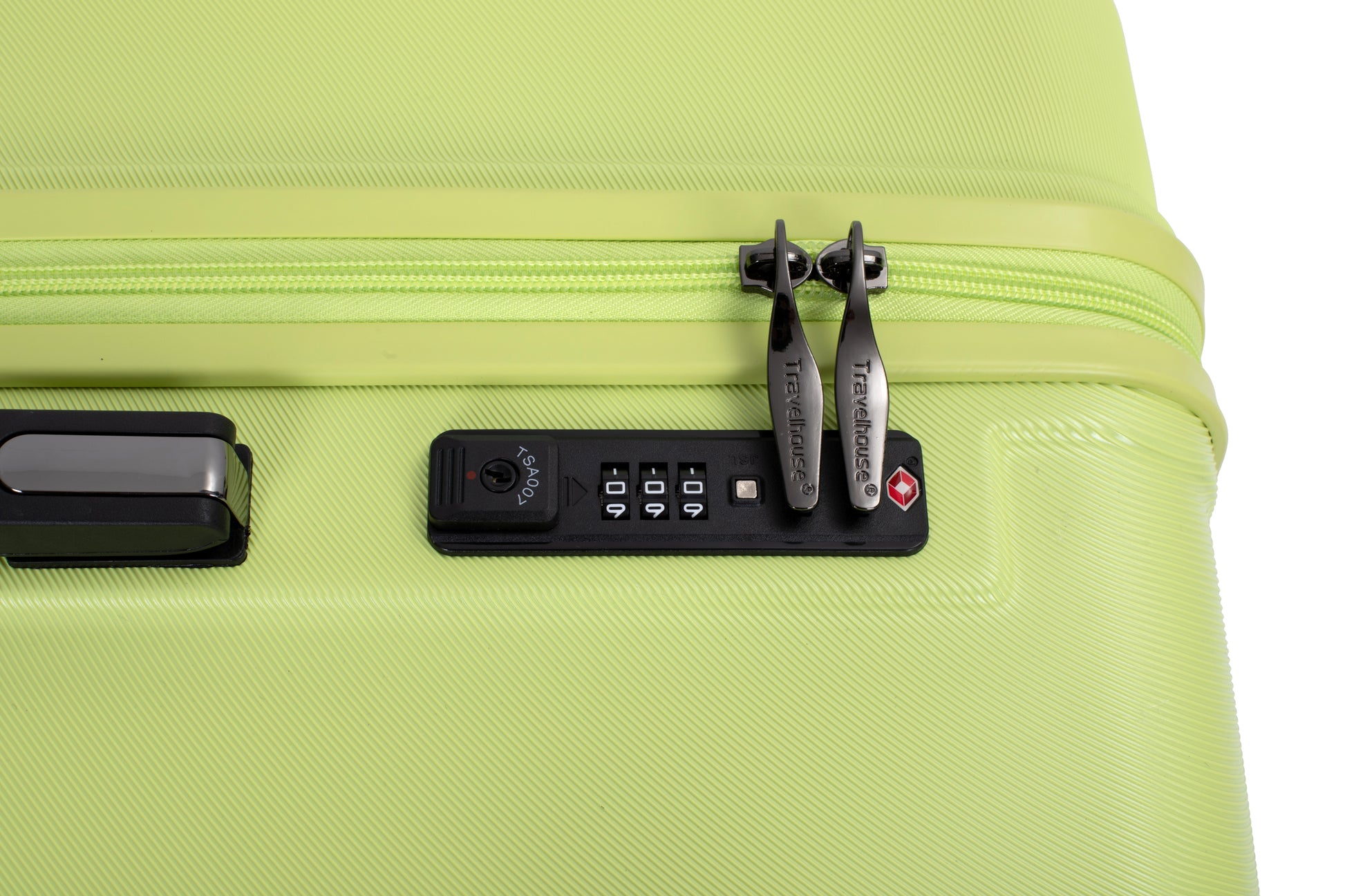 3-Piece Luggage Set — PC+ABS, 360-Degree Spinner Wheels, TSA Lock, Light Green (20"/24"/28") - CALCUMART