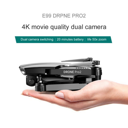 E99 PRO2 Aerial Explorer: Foldable Quad-Axis Drone for Long-Range Aerial Photography and Fixed-Height Precision Flight - CALCUMART